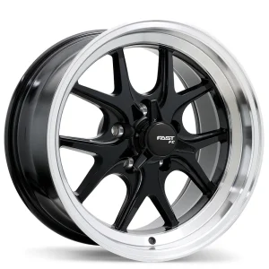 Fast Wheels – FC04V – Black – 17″x9″ 5mm – Summer Wheels – FC04V-1790-65BP+05E715